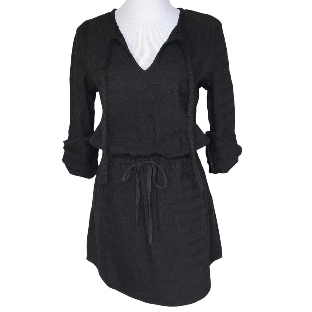 Lou & Grey 100% Cotton Roll-tab Sleeve Dress Sz XS (Fits Sz 6 Perfectly)
